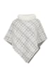 VIRITA Women Poncho in Wollweiss