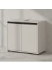 KADIMA DESIGN Waschbeckenunterschrank Soft-Close, 2 Türen, Made in Germany in Steingrau