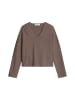 Marc O'Polo Seamless-Pullover loose in Chalky Brown