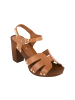 Les Tropéziennes par M Belarbi Leder-Sandalen mit Absatz „Les Tabara“ Braun