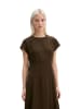 Marc O'Polo Crinkle-Kleid regular in Burnt Coffee