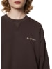 Marc O'Polo DENIM Sweatshirt oversize in dark chocolate