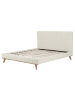 Beliani Doppelbett TALENCE in Beige/Braun - (W) 177 x (H) 106 x (L) 218 cm