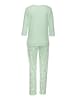 VIVANCE DREAMS Pyjama in jade-gemustert