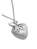 collezione alessandro Lange Kette " Erdbeere " in altsilber