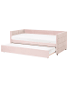 Beliani Einzelbett CHAVONNE in Rosa - (W) 99 x (H) 76 x (L) 218 cm