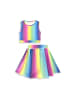 Denokids Set Sports Skirt and Crop Top in multicolor