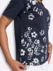 Sieh an! Kurzarm-Shirt in marine-weiß