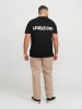 JACK & JONES PLUS T-shirt in Black