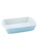 CreaTable Auflaufform Classic Pastell Kitchen 34 x 20 x 5,5 cm, 1 teilig in Blau/Weiß in Blau/Weiß