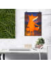 Mr. & Mrs. Panda Poster Fuchs Laterne Design ohne Spruch in Weiß