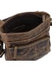 Greenburry Vintage Umhängetasche Leder 26 cm brown