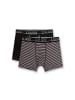 s.Oliver Boxershort 2er Pack in Schwarz/Grau