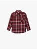 KOTON SHIRTS LS in Bordo Karomuster