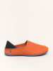 Gottstein Hausschuh Wool Slip-On in orange/petrol