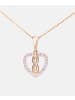 Vanlere Halskette mit Anhänger aus 375 Roségold mit Zirkonia Herz-Design in Roségold