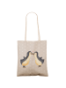 Mr. & Mrs. Panda Beuteltasche Pinguin Liebe ohne Spruch in Grau Pastell