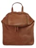 Samantha Look City-Rucksack echt Leder in cognac