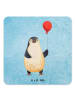 Mr. & Mrs. Panda Coaster Pinguin Luftballon ohne Spruch in Eisblau