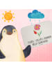 Mr. & Mrs. Panda Badezimmer Matte Blume HageRundunge mit Spruch in Weiß