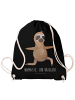 Mr. & Mrs. Panda Tragetasche Faultier Yoga mit Spruch in Schwarz