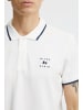 BLEND Poloshirt BHPolo - 20715178  Kurzärmliges Poloshirt mit Label-Detail in weiß