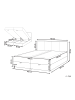 Beliani Doppelbett BARONET in Weiß - (W) 183 x (H) 92 x (L) 207 cm