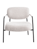 Beliani Sessel AUSVIKA in Beige/Schwarz - (W) 70 x (H) 7 x (L) 71 cm