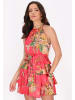 faina Women Dress in pink multicolor