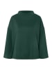 More & More Boxy Sweatshirt mit Turtleneck in dark green