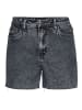 Vero Moda Kurze Denim Jeans Shorts mit Fransen VMBRENDA in Grau