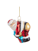 Butlers Anhänger HANG ON Naughty Santa in Rot