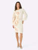 creation L Strickkleid in ecru-camel