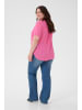 KAFFE curve Bluse kurzarm KCami Regular fit in Pink Power
