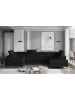 MF Design Esco Recamiere Rechts in Schwarz -  (L) 200 x (B) 336 x (H) 92 cm