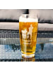 LUXENTU Willi Becher Bierglas mit Gravur 60. Jubiläum 0,5 l in transparent