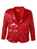 tectake Herren-Jackett mit glitzernden Pailletten, rot