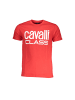cavalli CLASS Rot Baumwolle Herren T-Shirt