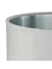 Licht-Erlebnisse Lampenschirm Ø 28 x (H)18 cm in Hellgrau Silber gebürstet