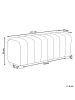 Beliani Bettbank IDYLLWILD in Braun - (W) 111 x (H) 45 x (L) 39 cm
