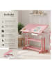 tectake Schreibtisch  109 x 55 x 94 cm, pink