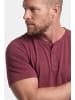 Men Plus Kurzarm T-Shirt in kupferbraun