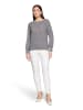Betty Barclay Casual-Shirt mit Gummizug in Weiß/Schwarz
