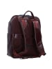 Piquadro Blue Square Revamp Rucksack RFID Leder 42 cm Laptopfach in mahogany