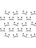Geda Labels Trinkflasche Katzen in Schwarz - 500ml