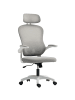 HOMCOM Bürostuhl in Grau 64L x 62B x 115H cm