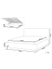 Beliani Doppelbett BLAGNAC in Weiß - (W) 180 x (H) 98 x (L) 228 cm