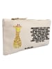 Mr. & Mrs. Panda Etui Giraffe Blumenkranz mit Spruch in Weiß