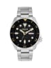 Seiko Sports 5 Uhr silber schwarz gelb SRPD57K1