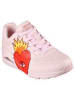 Skechers Lowtop-Sneaker UNO - FLAMING HEART in pink/multi